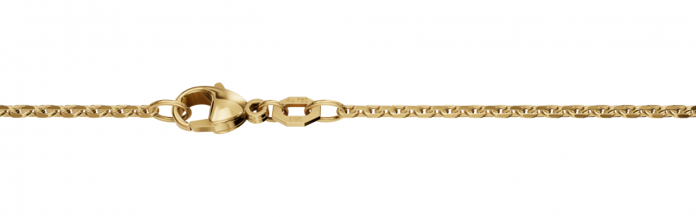 Necklace Anchor diamond cut chain width 1.7mm