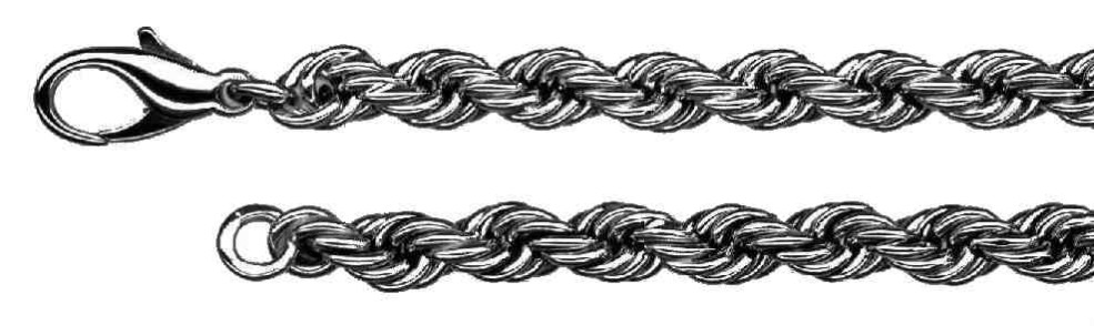 Collier Kordel hohl Kettenbreite 6.2mm