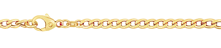 Collier Panzer hohl Kettenbreite 3.6mm
