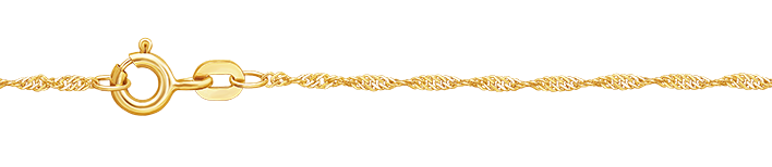 Bracelet Singapore chain width 1.2mm