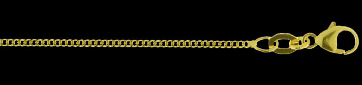 Collier mit Zwischenöse Panzer Kettenbreite 1.2mm