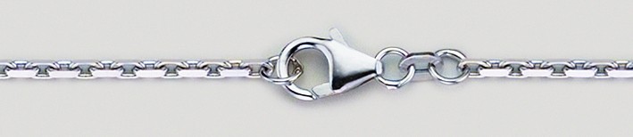 Bracelet Anchor diamond cut chain width 1.75mm