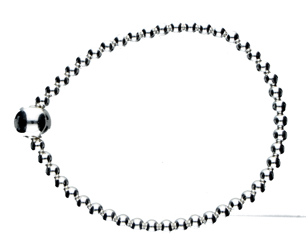 Armreif flexible Kugelkette Kettenbreite 4mm