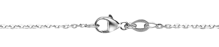 Necklace Anchor diamond cut chain width 1.3mm