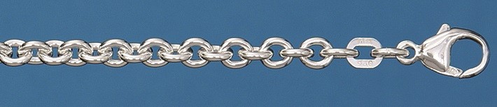 Bracelet Anchor round chain width 4mm