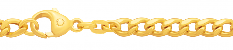 Bracelet Curb chain hollow chain width 4.7mm