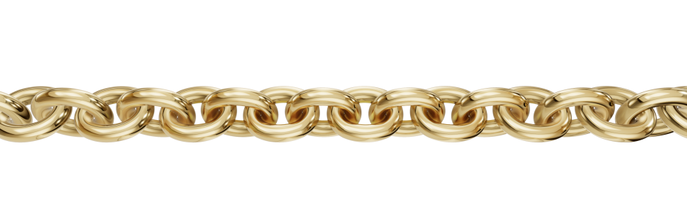 Collier mit Zwischenöse Anker rund Kettenbreite 2mm
